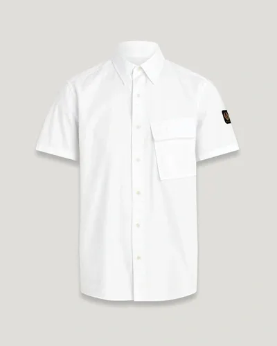 Belstaff Scale Short Sleeve Shirt In White