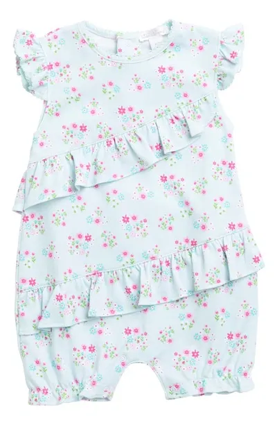 Kissy Kissy Baby Girl's Floral Ruffled Bubble Coveralls In Neutral