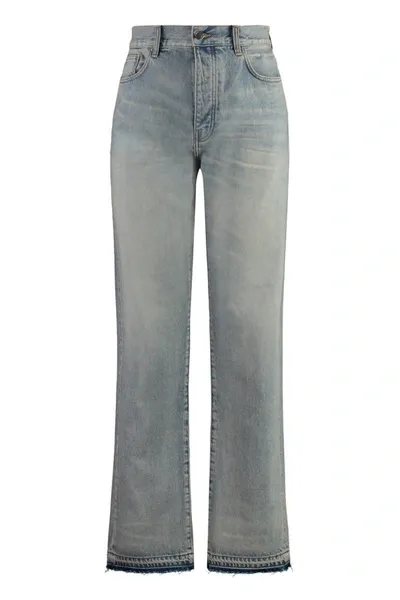 Amiri 5-pocket Straight-leg Jeans In Denim