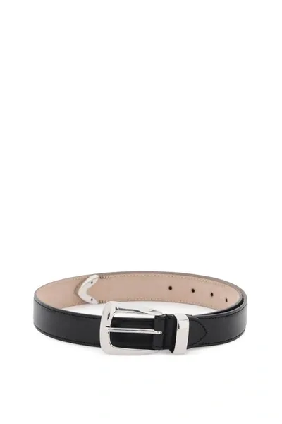 Khaite Buckle Belt In Black