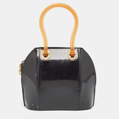 Pre-owned Nina Ricci Black Patent Leather Satchel