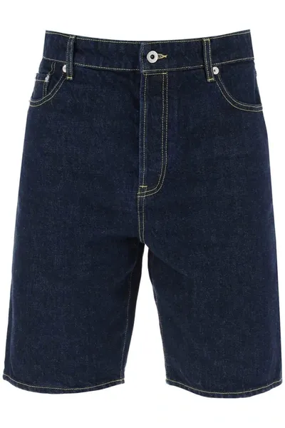 Kenzo Denim Bermuda Shorts For Men By Him In Blue