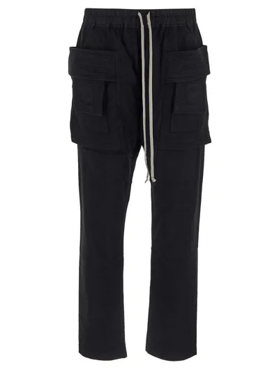 Rick Owens Drkshdw Black Creatch Cargo Pants