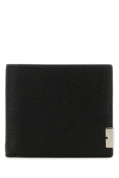 Burberry B Cut Bifold Wallet In Black