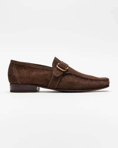 Billy Reid D-ring Loafer In Olive/brown