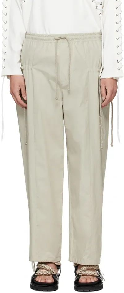 Craig Green Beige Circle Trousers