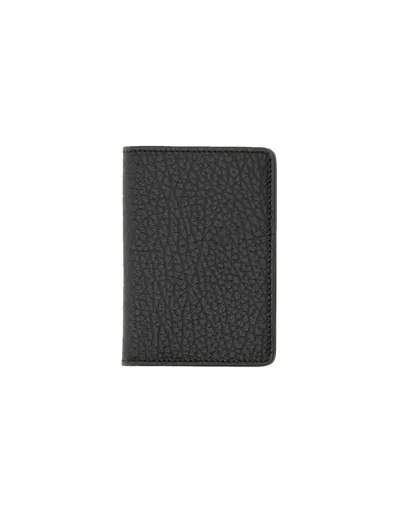 Maison Margiela Designer Wallets Card Holder With Logo In Black