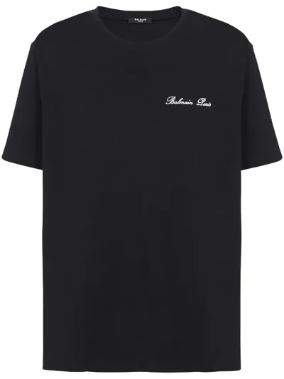 Balmain T-shirt  Iconica In Black