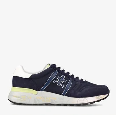 Premiata Lander Low-top Sneakers In Blue