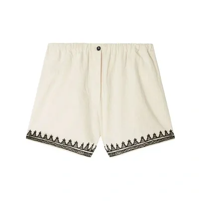 Alanui Akasha Cotton-blend Shorts In Neutrals