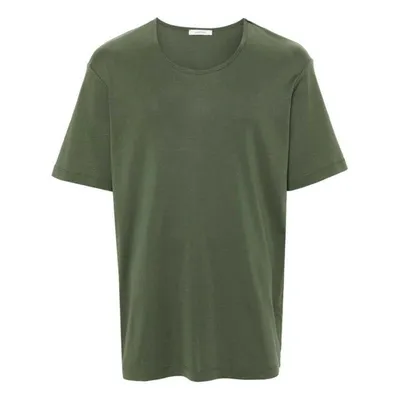 Lemaire Rib U Cotton T-shirt In Green