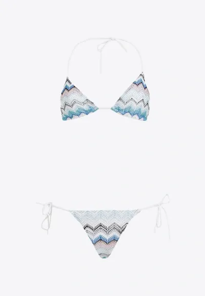 Missoni Multicolour Zig Zag Bikini Beachwear In Multicolor