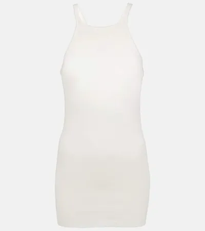 Rick Owens Cotton Jersey Tank Top In White