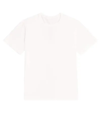 Rick Owens Kids' Level T Cotton Jersey T-shirt In White