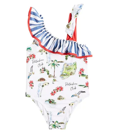 Patachou Kids' Printed Swimsuit In Multicoloured