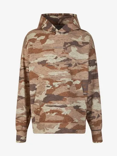 Acne Studios Camouflage Hood Sweatshirt In Multi