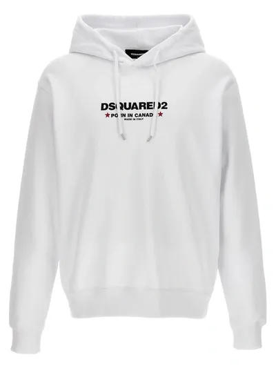 Dsquared2 Porn In Canada Hoodie In Blanco