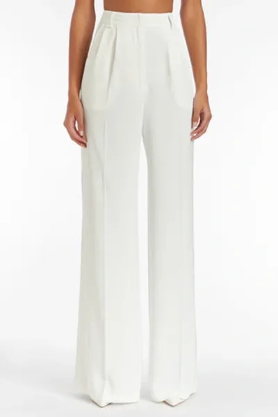 Amanda Uprichard Jane Pants In Ivory