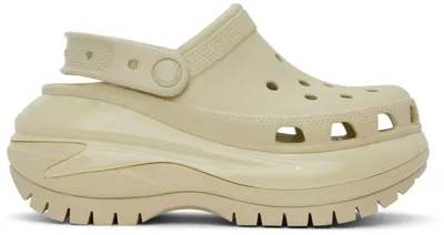 Crocs Mega Crush Clogs Unisex Bone M11 In Beige