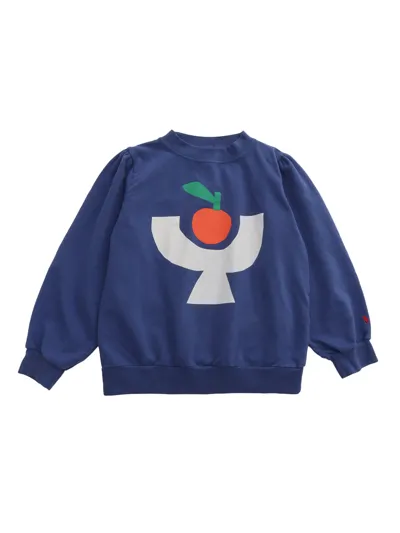 Bobo Choses Sweatshirt Without Hood In Blue