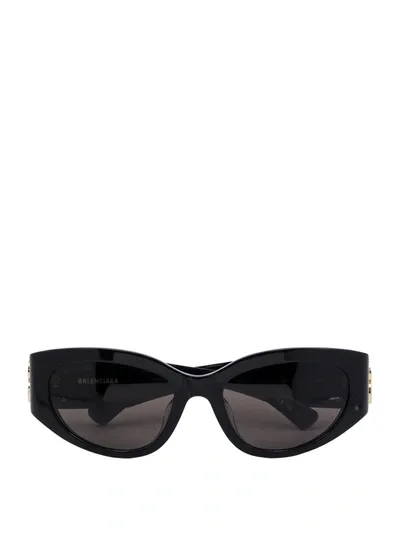 Balenciaga Acetate Sunglasses In Black