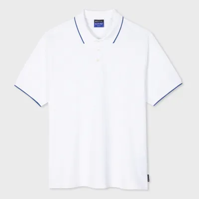 Paul Smith Mens Reg Fit Ss Polo Shirt In White