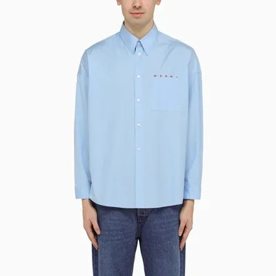 Marni Logo-print Cotton Shirt In Multicolor