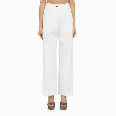 Patou Iconic Denim Trousers In White