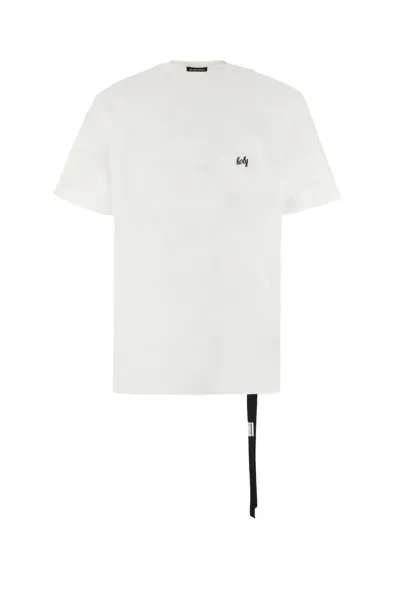 Ann Demeulemeester Embroidered Crewneck T In White