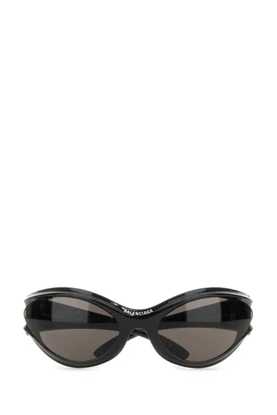 Balenciaga Eyewear Dynamo Round In Black