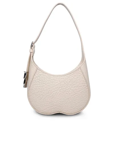 Burberry Chess Leather Shoulder Bag In White