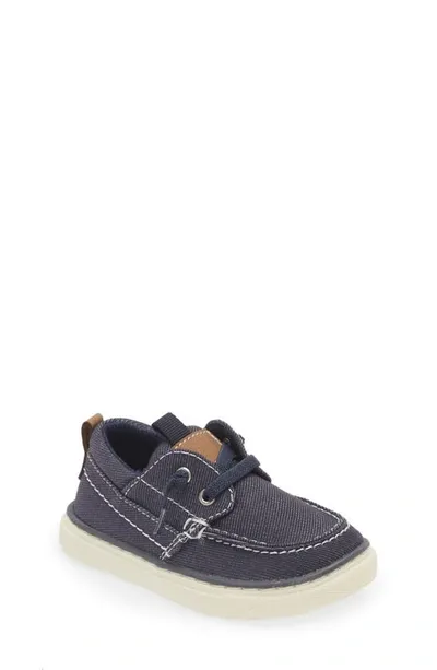 Nordstrom Kids' Atlas Moc Toe Sneaker In Blue Navy