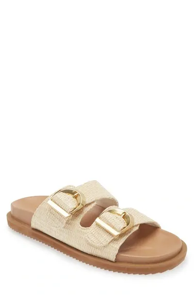 Billini Tayo Woven Slide Sandal In Beige