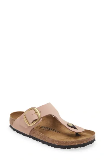 Birkenstock Gizeh Big Buckle Slide Sandal In Pink