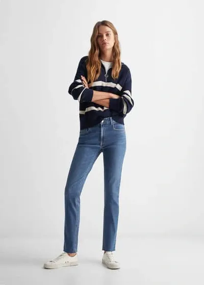 Mango Kids' Jeans In Bleu Moyen