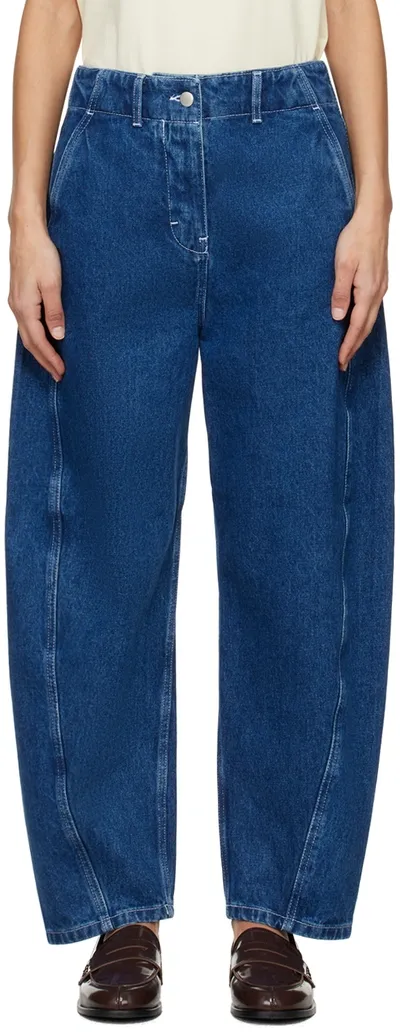 Studio Nicholson Indigo Akerman Jeans In Blue