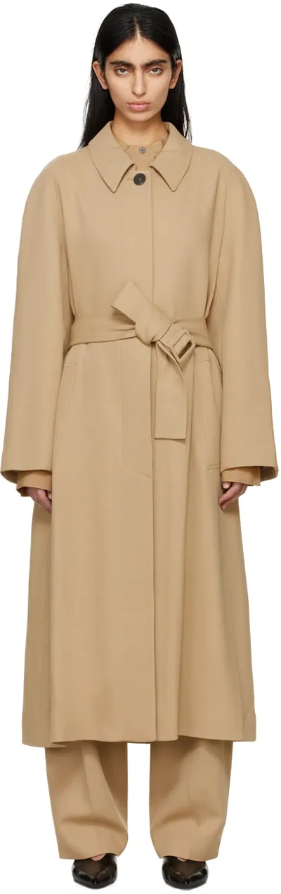 Studio Nicholson Denali Belted Coat In Neutrals