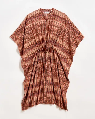 Billy Reid Decu Kaftan In Red/brown