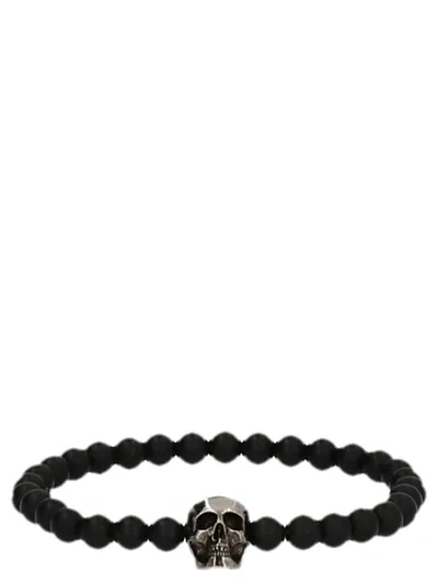 Alexander Mcqueen Skull Bracelet In Black