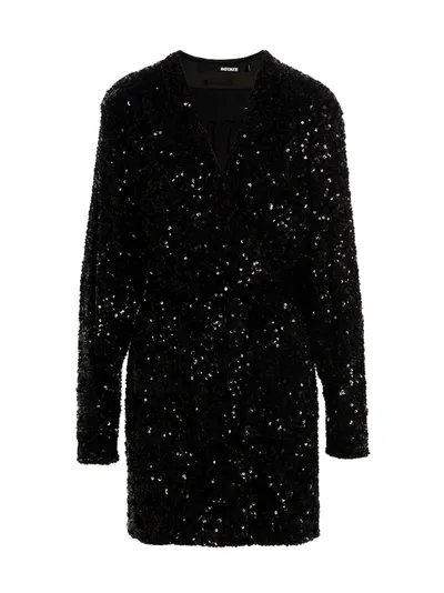 Rotate Birger Christensen Sequin Minidress Dresses Black