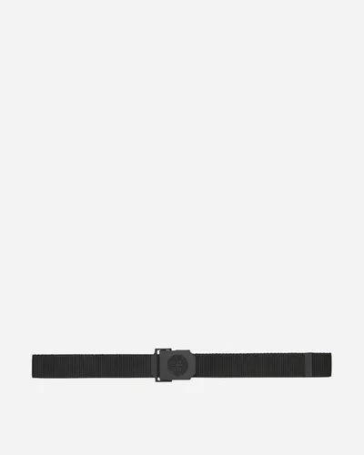 Stone Island Logo Belt In Black