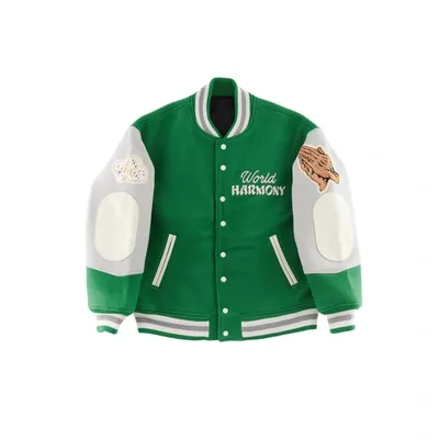 Saint Michael X Shermer Academy Jacket In Green