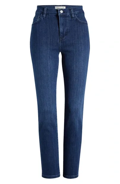 Frame Le High Straight Ankle Jeans In Thunderstorm