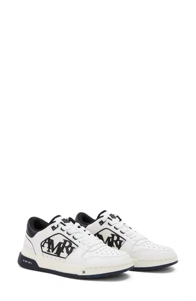 Amiri Classic Low Leather Sneakers In White Black