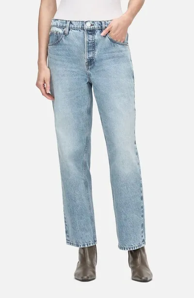 Frame The Slouchy Straight Jeans In Blue