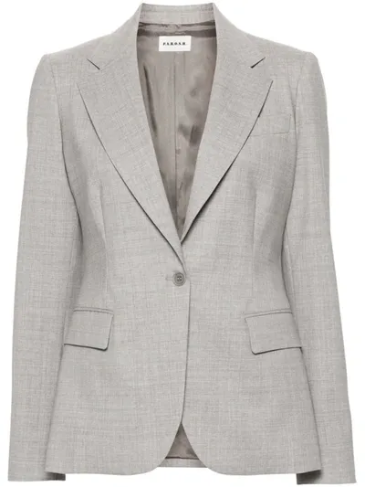 P.a.r.o.s.h Single-breasted Blazer In Grey