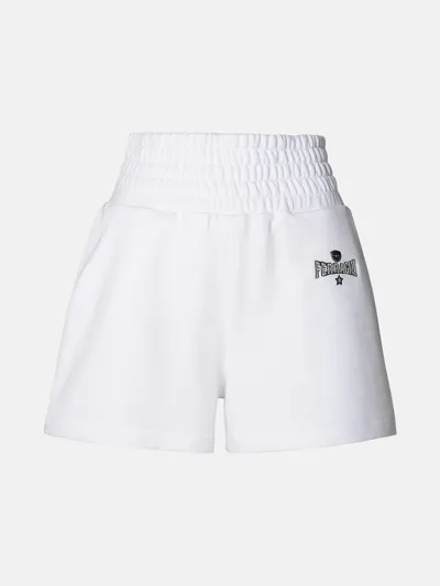 Chiara Ferragni Shorts Logo Scritta In White