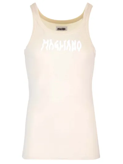 Magliano Fitted Tank Top In White