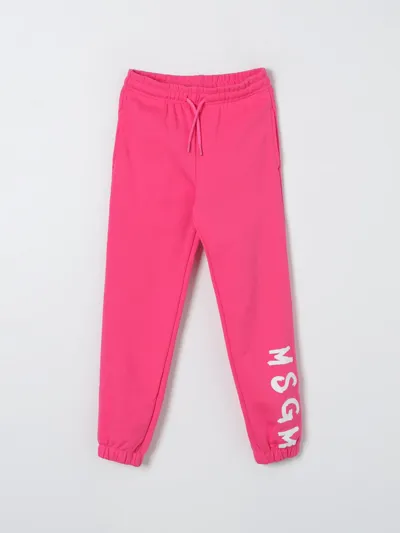 Msgm Pants  Kids Kids Color Fuchsia