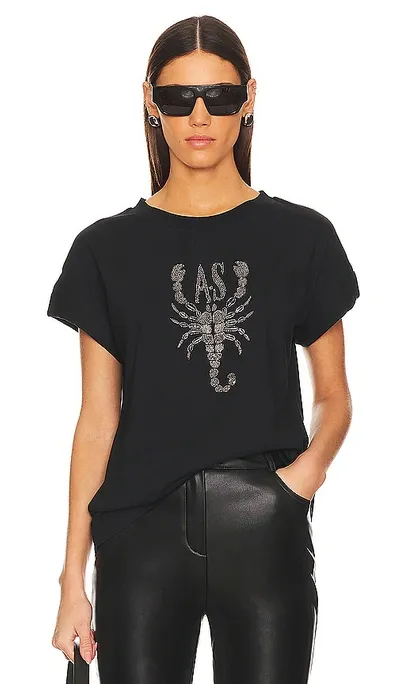 Allsaints Scorpion Imo Boy Tee In 黑色